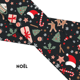 Collier imprimé motifs 1,5'' avec attache 1'' / Modèle bicolore