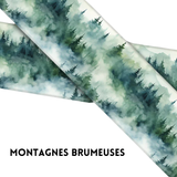 Collier imprimé motifs 1,5'' avec attache 1'' / Modèle bicolore